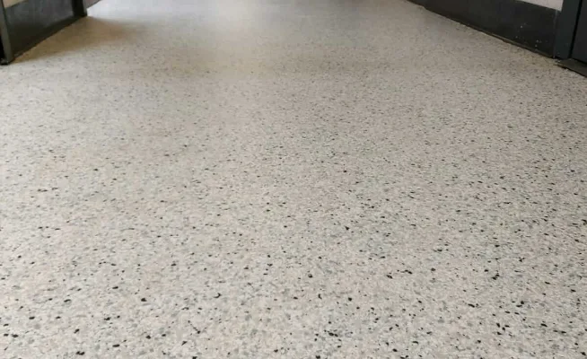 PVA flake blend systems, Resin flooring work