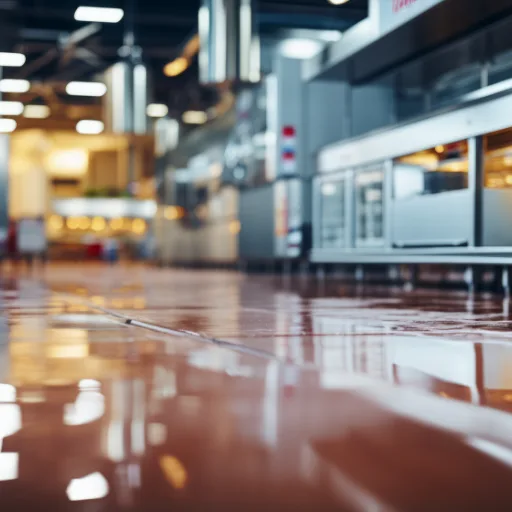 Resin kitchen flooring