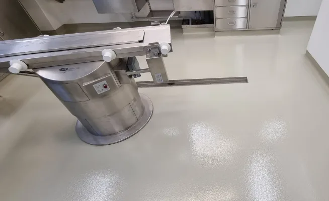 Resin flooring work Screed & pump systems 
