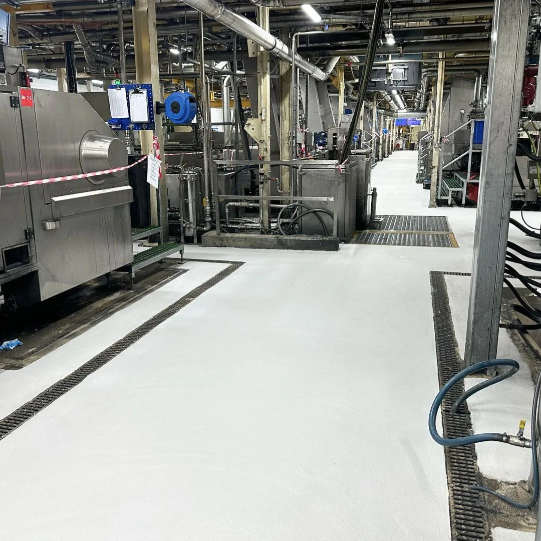 Polyurethane Cement - Grey Floor for Food Processing Factory