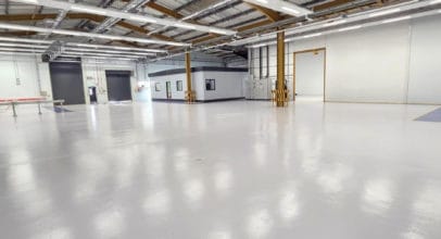 Pharmaceutical Warehouse Resin Flooring - Cover